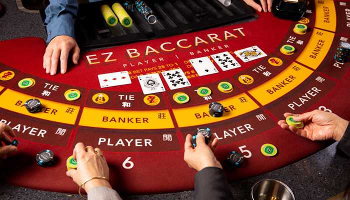 chip bets baccarat game